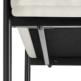 thumbnail of tectake Cadeira de jantar Doé, estofada, pernas de aço - Conjunto de 6 Efeito veludo off-white