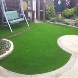 thumbnail of Prato Sintetico Manto Erboso Erba Finta Realistica Giardino 4 Sfumature di Colore Tappeto Erboso Sintetico Anti UV Atossico Drenante 40mm 1x5mt 5mq
