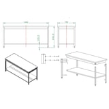 thumbnail of Mesa de trabajo con estante acero inoxidable EASYLINE 850 x 1800 x 700mm 10105 Vaiotec
