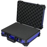 thumbnail of HMF 15502-05 Transportkoffer mit Rasterschaumstoff, Universalkoffer, 39 x 29 x 12 cm, Blau