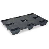 thumbnail of Leichtpalette, Euromaß LxBxH 1200 x 800 x 140 mm, schwarz, geschl. Deck, nestbar