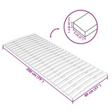 thumbnail of vidaXL Bettlattenrost Ersatz mit 24 Latten 80x200 cm