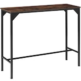 thumbnail of tectake Table de bar industrielle Kerry 120x40x100,5cm - Bois foncé industriel, rustique -404338