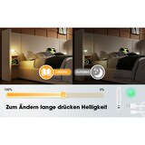 thumbnail of Polsterbett 160x200 Beige mit Holzregal Kopfteil, LED-Leselampe, USB-C, hydraulischer Stauraum, Metallrahmen und Massivholzlatten