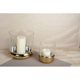 thumbnail of Photophore doré double paroi 24x24x18cm