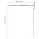 thumbnail of vidaXL Gordijnen voile met roedezakken 2 st geel