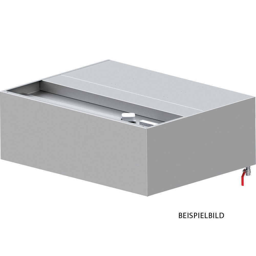 Stalgast Wandhaube "Basic Line", Kastenform 2800 mm x 600 mm mit Flammschutzfilter Typ B
