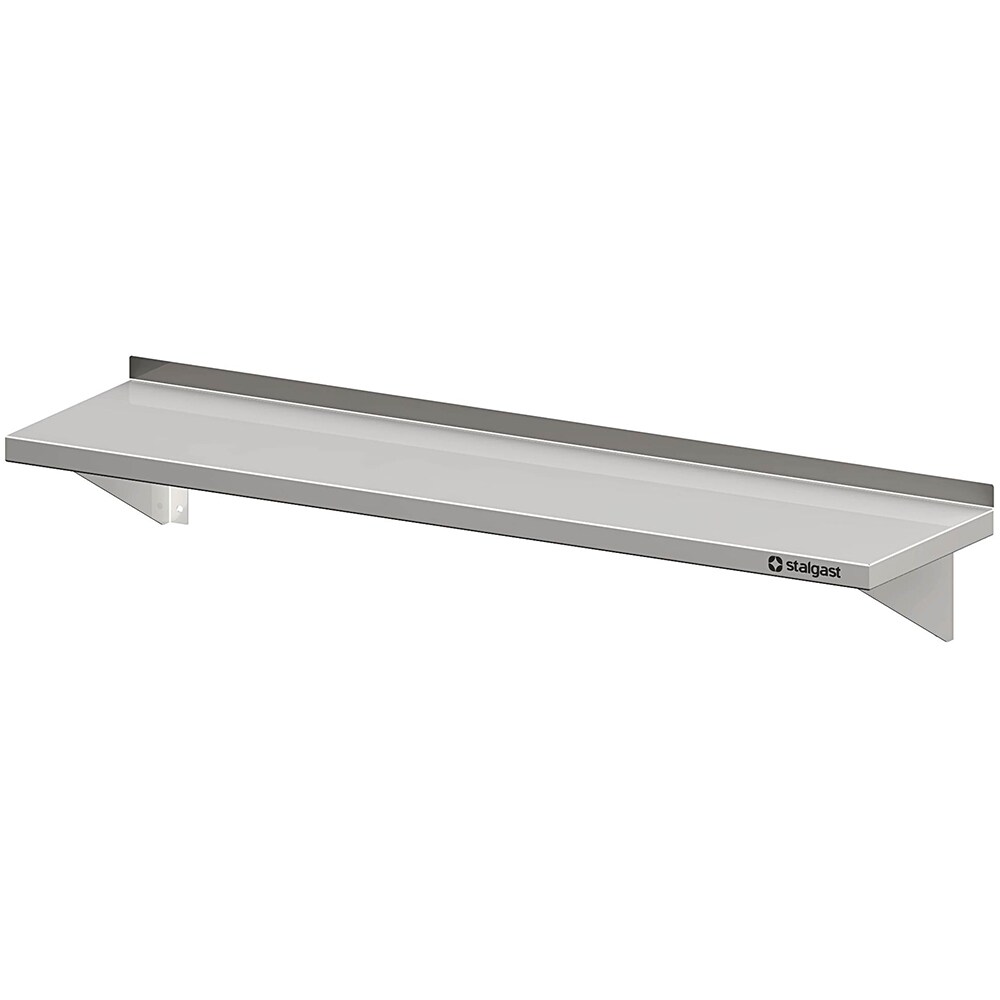 Stalgast Edelstahl Wandbord mit Konsolen, 900x400x170 mm, verschweißt