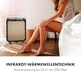 thumbnail of HeatPal Marble Blackline Infrarot-Heizung 1300W Wärmespeicher Marmor Schwarz / Silber-Metallic