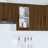 thumbnail of vidaXL Küchen-Hängeschrank mit Glastür Porto Braun Eichen-Optik