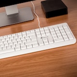 thumbnail of NGS Spike - Teclado (QWERTY Español) con Cable Conexión USB con 12 Teclas Multimedia, Teclado de Membrana Color Blanco