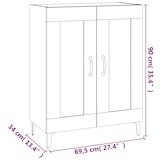 thumbnail of Helloshop26 - Buffet Sideboard Kommode Kleiderschrank Aufbewahrungsmöbel Organizer für Küche Wohnzimmer Lounge 69,5 x 34 x 90 cm 02_0031032