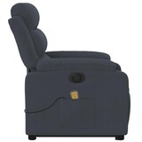 thumbnail of vidaXL Massagesessel mit Aufstehhilfe Elektrisch Dunkelgrau Samt