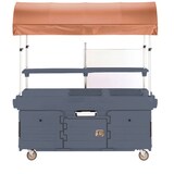 thumbnail of Chariot Camkiosk avec 4 cuves pour bacs GN et auvent - 216 x 85 x 239 cm - Cambro