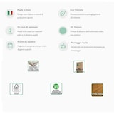 thumbnail of Dmora Kommode Violetta, Buffetschrank mit 1 Tür und 4 Schubladen, Wohnzimmer - Sideboard, Mehrzweckschrank mit Regalen, 90x41h87 cm, Weiß und Beton