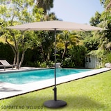 thumbnail of Aktive Parasol jardín rectangular inclinable 200x125 cm crema UV30