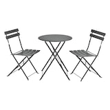 thumbnail of Helloshop26 - Caprile klappbares Gartenbistro-Set dunkelgrauer Stahl 03_0006938