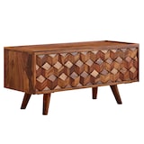 thumbnail of Lowboard Sheesham Massivholz 92x44x35 cm TV-Kommode mit Klapptür, Design TV-Schrank Hoch, Fernsehtisch Fernsehschrank Modern, Fernsehkommode