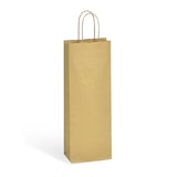 thumbnail of Tasche für 1 Flasche aus geripptem braunem Kraftpapier mit verdrehten Griffen je 300 - Gimex