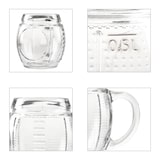 thumbnail of 12x Football Biergläser 0,5L geeicht Pille-Relief 12 Personen Bierkrüge aus Glas