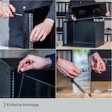 thumbnail of HMF 65707-02 Serverschrank 19 Zoll, 7 HE, 51 x 40 x 36 cm, Schwarz