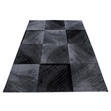 thumbnail of Teppich Kurzflor Karo Modern Waschbar Strapazierfähig Esszimmer Flur OEKO-TEX Schwarz 160x230 cm Schadstoffgeprüft – INN von Kadima Design