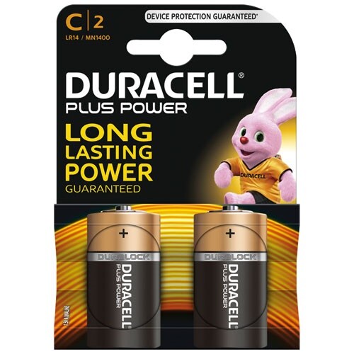DURACELL Plus Baby/C/LR14 2er Pack
