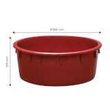 thumbnail of GILAC Baquet rond renforcé - de 110 L à 500 L - bordeaux - 110 L - Bordeaux G115044