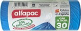 thumbnail of Alfapac - Müllbeutel 30L 55x60cm mit Selbstverschluss, 6 Rollen x 15 Stück (80% Recycelt)