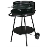 thumbnail of Tarrington House Holzkohlegrill rund Deluxe, Stahl, 53 x 66.5 x 83 cm, Grillrost Ø 48 cm, höhenverstellbarer Grillrost, fahrbar, schwarz