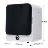 thumbnail of Wäschetrockner 3kg 4,5kg Mini Trockner Wandmontage Kompakter Elektrischer Ablufttrockner mit 5 Programmen Überhitzungsschutz 830W EnergieeffizientWeiß