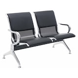 thumbnail of Banc d'attente Airport similicuir Noir / Noir/2 places