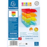 thumbnail of Exacompta - Réf. 113299SETD - Set de 4 corbeilles à courrier COMBO MIDI - 34,6x25,4x24,3 cm - pour format A4+ - Couleurs assorties