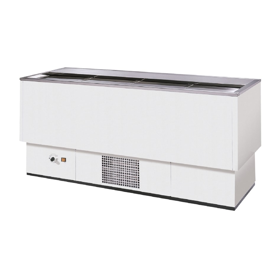 Botellero refrigerado bar, 4 puertas, largo 200 cm. Yostin®