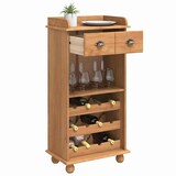 thumbnail of vidaXL Weinschrank ASKIM Honigwachs 57 x 37 x 114 cm