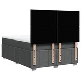 thumbnail of vidaXL Boxspringbett mit Matratze Dunkelgrau 160x200 cm Stoff