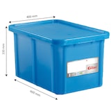 thumbnail of GILAC Bac renforcé HACCP 600 x 400 + couvercle - 55 L - Bleu G119910