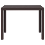 thumbnail of vidaXL Gartentisch Braun 100x100x73 cm Poly Rattan