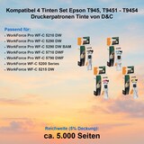 thumbnail of Kompatibel 4 Tinten Set Epson T945, T9451 - T9454 Druckerpatronen Tinte von D&C