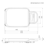 thumbnail of CAS Waage PB, Paketwaage, Plattformwaage, GEEICHT, Wägebereich max. 200 kg, Ablesbarkeit 50 g