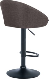 thumbnail of DELUKE® Barhocker OSLO - Dunkelgrau, Stoff, Schwarz | Barhocker mit Lehne Barstuhl Tresenhocker Tresenstuhl Kneipenhocker Kneipenstuhl