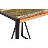 thumbnail of SIT Möbel Tisch 70 x 70 cm | Kufen-Gestell | Altholz mit Metall | bunt-schwarz | B 70 x T 70 x H 77 cm | 13914-98 | Serie FIUME