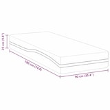 thumbnail of vidaXL Matratze Weiß und Grau 90 x 190 cm Memory Foam