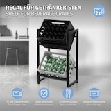 thumbnail of ML-Design Getränkekistenregal für 2 Kisten – 47x31x75,5 cm, aus Stahl, freistehend, stabiles Kistenregal für Getränkekisten, Bierkisten oder