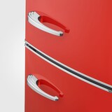 thumbnail of Frigorifero Congelatore combinato Total NoFrost, Posa libera, Larghezza 60 cm, 315 L, Classe E, Veggibox inclusa, Retrò, Rosso, Severin RKG 8997