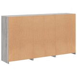 thumbnail of vidaXL Sideboard mit LED-Leuchten Grau Sonoma 181,5x37x100 cm