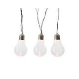 thumbnail of LED Solar Lichterkette Außen 10 warmweiße LED L: 4,5m transparent Glühbirnen