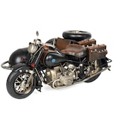 thumbnail of Moritz Motorad mit Beiwagen Chopper Oldtimer Motorrad Modell Metall Zinn Deko