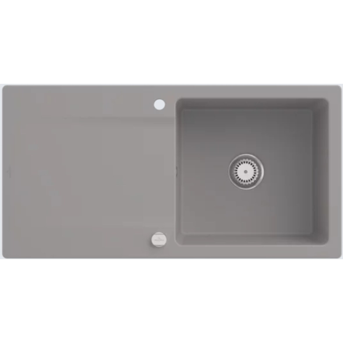 Villeroy&Boch Spülbecken, Küchenspüle Siluet 60 Fossil 100x51cm, Unterschrankbreite 60 cm