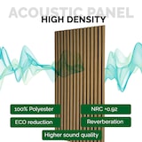 thumbnail of Pack 4 Panel Acústico de Pared Rectangular Roble Natural - Calm 120x60x2cm